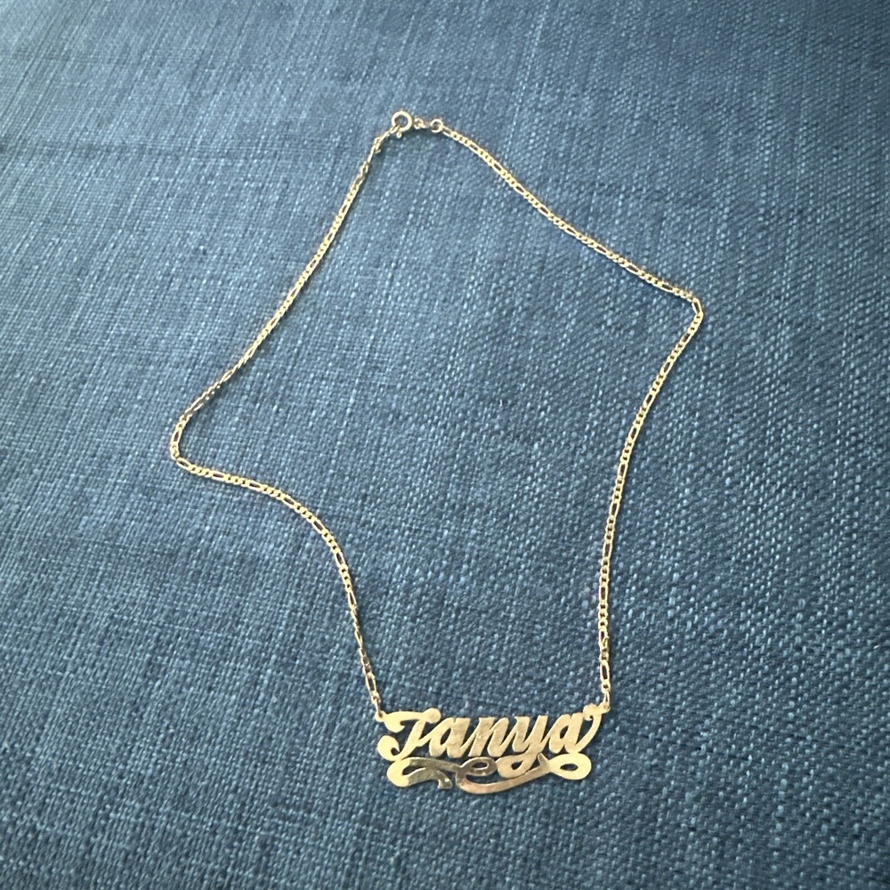 14k Gold Personalized Name Necklace Custom Name Janya (Italy)